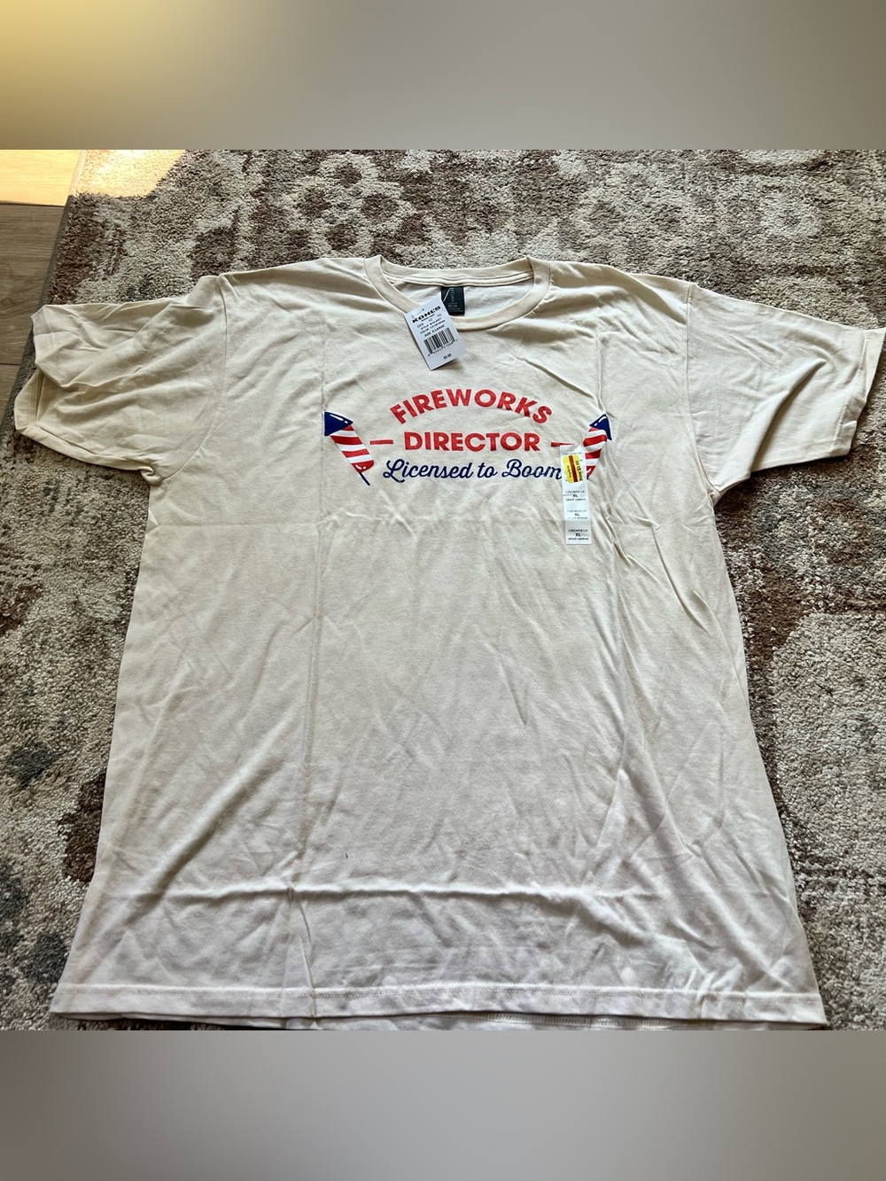 Fireworks Director Graphic Tee - Cream